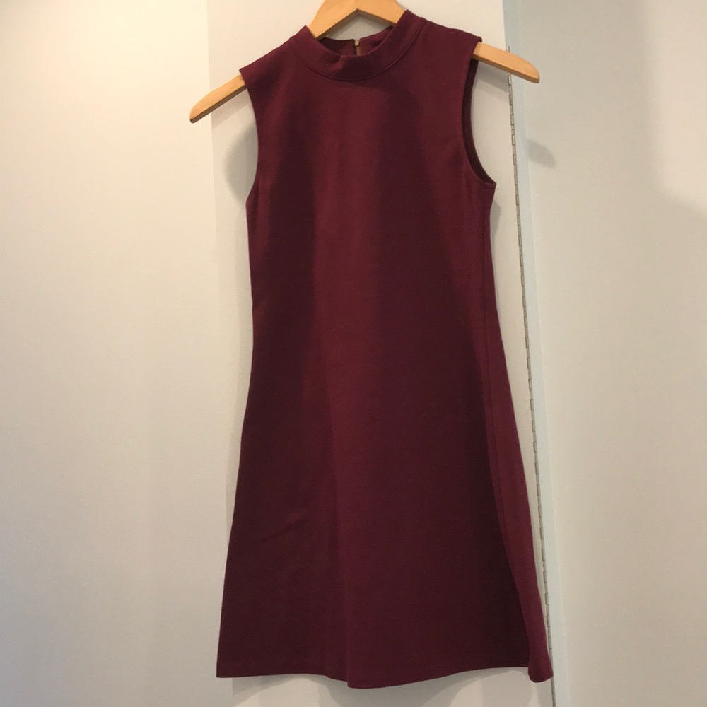 Aqua High-Neck Dress